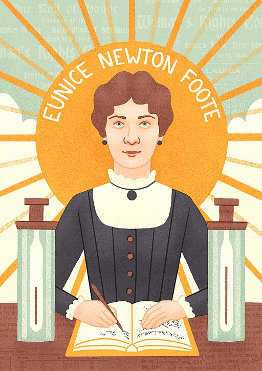 Eunice_Newton_Foote. HejRonja, CC BY-SA 4.0 via Wikimedia Commons